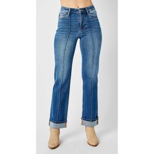 Judy Blue High Waist Front Seam Detail Straight Jeans ❤️NWT❤️IN STORES❤️